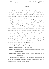 Đề tài Tìm một số giải pháp nâng cao hiệu quả sử dụng vốn tại Công ty TNHH Giang Sơn