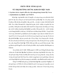 Phương pháp phân tích tổng quan về thị trường chứng khoán Việt Nam