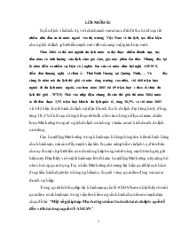 Đề tài Bàn một số giải pháp Marketing nhằm thu hút khách du lịch quốc tế đến với khách sạn quốc tế ASEAN