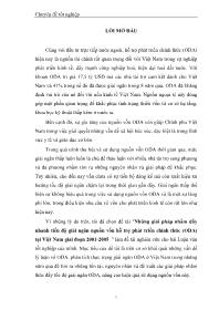 Đề tài Bàn về những giải pháp nhằm đẩy nhanh tiến độ giải ngân nguồn vốn hỗ trợ phát triển chính thức (ODA) tại Việt Nam giai đoạn 2001-2005