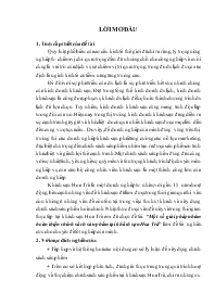 Đề tài Một số giải pháp nhằm hoàn thiện chính sách sản phẩm tại khách sạn Hoa Trà