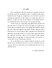 Đề tài Thực trạng lao động nông thôn ở các làng nghề