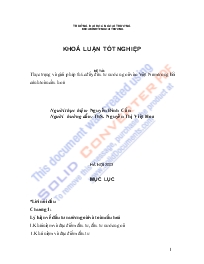 Khóa luận Thực trạng và giải pháp thúc đẩy đầu tư nước ngoài vào Việt Nam trong bối cảnh toàn cầu hoá