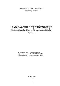 Đề tài Công ty Cổ phần cao su Sài gòn – Kym dan
