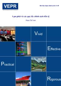 Đề tài Lạm phát và các quy tắc chính sách tiền tệ