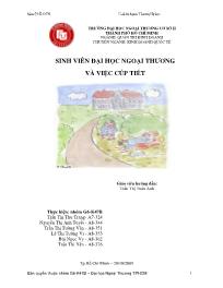 Đề tài Sinh viên đại học ngoại thương và việc cúp tiết