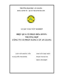 Luận văn Chiến lược công tác quản lý và sử dụng tài sản cố định tại điện lực An Giang
