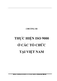 Thực hiện ISO 9000 ở các tổ chức tại Việt Nam