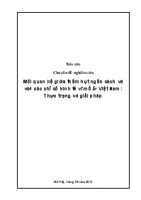 Chuyên đề Mối quan hệ giữa thâm hụt ngân sách và với các chỉ số kinh tế vĩ mô ở Việt Nam: Thực trạng và giải pháp