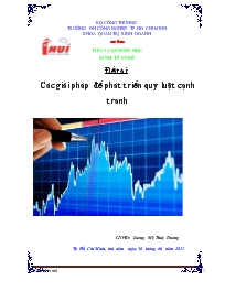 Đề tài Các giải pháp để phát triển quy luật cạnh tranh