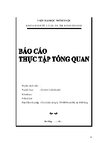 Đề tài Chi nhánh công ty trách nhiệm hữu hạn Hoàn Mỹ tại Đà Nẵng