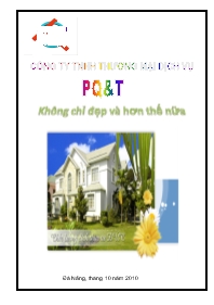 Đề tài Công ty trách nhiệm hữu hạn Thương mại dịch vụ PQ&T