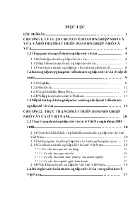Đề tài Giải pháp hỗ trợ phát triển doanh nghiệp nhỏ và vừa ở Việt Nam trong điều kiện suy thoái kinh tế hiện nay, định hướng đến năm 2020