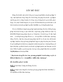 Đề tài Hạch toán hàng tồn kho theo phương pháp Kê khai thường xuyên và Kiểm kê định kỳ. Ưu - Nhược điểm và điều kiện vận dụng