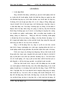 Đề tài Hoàn thiện chiến lược phát triển thị trường của công ty trách nhiệm hữu hạn phát triển công nghệ Thái Sơn trong giai đoạn 2011-2015