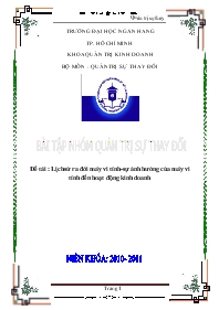 Đề tài Lịch sử ra đời máy vi tính. Sự ảnh hưởng của máy vi tính đến hoạt động kinh doanh