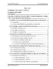 Đề tài Một số giải pháp nhằm tăng cường khả năng huy động vốn tại Chi nhánh ngân hàng nông nghiệp và phát triển nông thôn Hoàng Mai