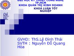 Đề tài Phân tích hoạt động quản trị nguồn nhân lực tại công ty cổ phần đại Tân Việt