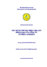 Đề tài Xây dựng thương hiệu cho sản phẩm gạo của công ty cổ phần angimex