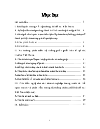 Khái quát chung về thị trường bán lẻ tại Việt Nam