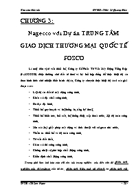 Nagecco với dự án trung tâm giao dịch thương mại quốc tế fosco