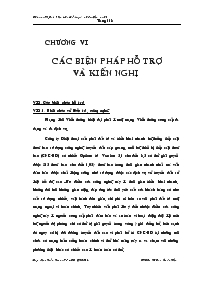 Các biện pháp hỗ trợ và kiến nghị