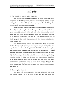 Đề tài Một số giải pháp nhằm nâng cao giá trị thương hiệu Siemens Gigaset trên thị trường Việt Nam