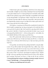 Đề tài Nghiên cứu những giải pháp marketing cho hoạt động kinh doanh du lịch lữ hành ở công ty cổ phần du lịch và thương mại Đông Nam Á