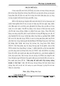 Đề tài Tìm giải pháp để phát triển Thị trường chứng khoán ở Việt Nam