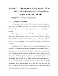 Đề tài Tổng quan về tín dụng ngân hàng và hoạt động tín dụng ngân hàng đối với doanh nghiệp vừa và nhỏ