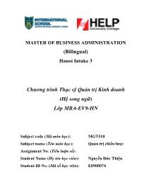 Đồ án Phân tích và đánh giá chiến lược kinh doanh tại công ty bánh kẹo Hải Hà (Haihaco) theo mô hình delta và bản đồ chiến lược