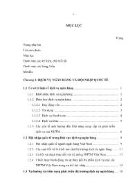 Luận văn Hoàn thiện và phát triển dịch vụ ngân hàng đầu tư và phát triển Việt Nam trong tiến trình hội nhập