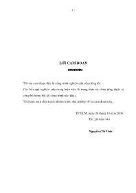 Luận văn Kiểm soát rủi ro trong cho vay bất động sản của các Ngân hàng thương mại trên địa bàn thành phố Hồ Chí Minh