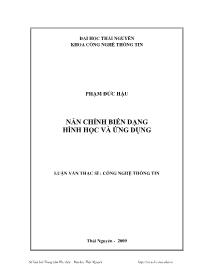Luận văn Nắn chỉnh biến dạng hình học và ứng dụng
