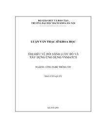 Luận văn Tìm hiểu về đối sánh lược đồ và xây dựng ứng dụng vnmatch