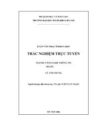 Luận văn Trắc nghiệm trực tuyến