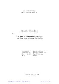 Luận văn Xây dựng hệ thống quản lý cân động ứng dụng trong hệ thống cân tàu hỏa
