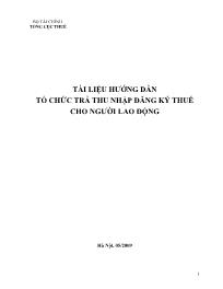 Tài liệu hướng dẫn tổ chức trả thu nhập đăng ký thuế cho người lao động