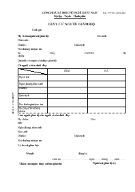 Giấy cử người giám hộ