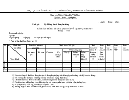 Báo cáo thống kê về mạng lưới và dịch vụ internet