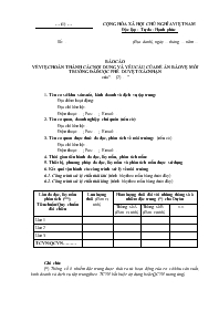 Báo cáo về việc hoàn thành các nội dung và yêu cầu của Đề án bảo vệ môi trường đã được phê duyệt/xác nhận