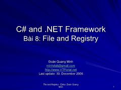 C# and. NET Framework - Bài 8: File and Registry