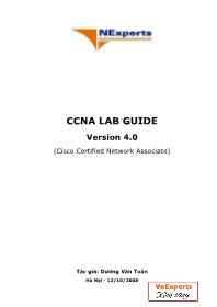 Ccna lab guide Version 4.0