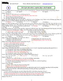 Chuyên đề bài tập Vật lý 10 - Chương 1: Động học chất điểm - Chủ đề 6: Ôn tập chương I: Động học chất điểm