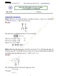 Chuyên đề bài tập Vật lý 10 - Chương 2: Động lực học chất điểm - Chủ đề 5: Bài tập tổng hợp các lực cơ học và ba định luật Newton