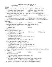 Chuyên đề bài tập Vật lý 10 - Chương 6: chất khí - Chủ đề 6: Đề kiểm tra (chương IV + V)