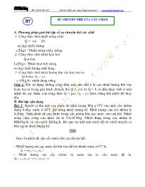 Chuyên đề bài tập Vật lý 10 - Chương 7: Chất rắn, chất lỏng - Chủ đề 4: Sự chuyển thể của các chất