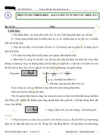 Chuyên đề bài tập Vật lý 11 - Chương 1: Điện tích, điện trường - Chủ đề 2: Hiện tượng nhiễm điện - Đại cương về tương tác điện - Số1