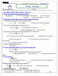 Chuyên đề bài tập Vật lý 11 - Chương 4: Từ trường - Chủ đề 4: Ôn tập: Từ trường