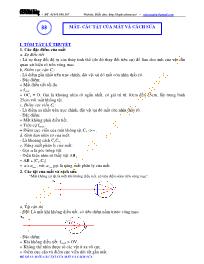 Chuyên đề bài tập Vật lý 11 - Chương 7: Mắt, dụng cụ quang học - Chủ đề 3: Mắt- Các tật của mắt và cách sửa
